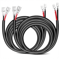 Câble d'extension en cuivre Weisheng IATF16949, 16AWG, 10 pieds de long, gaine en PVC pour alimentation électrique