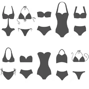 Costume da bagno con Logo personalizzato 2024 donna Sexy Mini Micro Bikini tinta unita un pezzo 2 pezzi costumi da bagno e costumi da bagno