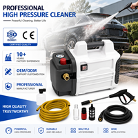 Nettoyeur de voiture haute pression industriel électrique 220V 1300W à tension réglable, nouveau, portable, avec brosse pour sol