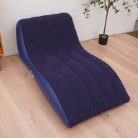 Canapé gonflable d'extérieur de style moderne, fauteuil inclinable pour adultes, pliable, paresseux, flocage, fauteuil portable, meuble