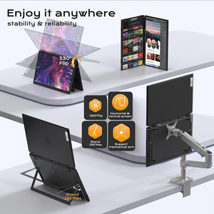 <span class=keywords><strong>Monitor</strong></span> Portátil Dual FHD de 15.6 Pulgadas 1080P, Diseño Plegable y Apilable, USB-C/Tipo-C, Pantalla Externa Dual <span class=keywords><strong>para</strong></span> Laptop, <span class=keywords><strong>Mac</strong></span>, Windows - Product Image 3