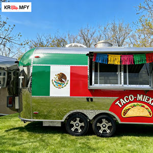 Snack Fast Food Towable Food Trailer Fully Equipped Street Vending Cart Coffee Cart Kiosk Mobile Business Stainless Steel - Product Image 2