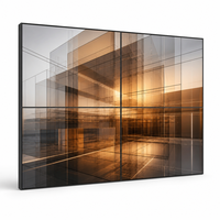 Écran mural vidéo LCD IPS 49 pouces avec cadre de 0,88 mm, affichage matriciel UHD HD, luminosité 700 cd/m², écran à raccordement sans soudure pour