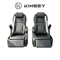 Siège d'avion électrique inclinable JS01 KIMSEY pour MPV, avec accoudoir pliable et mobile, chaise large pour Sienna GL8 V-Class, adaptable