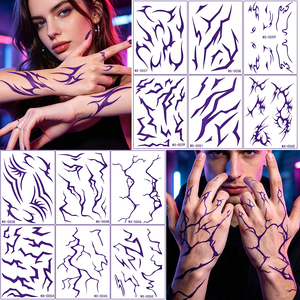 Tatuaggio Personalizzato OEM ODM Non Tossico, Impermeabile, Lunga Durata, Minimalista, Lussuoso, Stile Y2K, con Stella, Cuore, Farfalla, Kpop, Indiano, Ecologico - Product Image 1