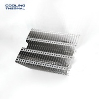 Dissipateur thermique personnalisé pour serveur PC, en aluminium et cuivre, à ailettes superposées, avec caloduc, refroidissement par eau, usinage CNC OEM sur mesure
