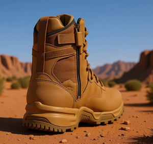 Botas de Desierto de Cuero Impermeables para Exteriores TSB4 Factory, Color Caqui Camuflaje, Antideslizantes y Ligeras para Senderismo en Todas las Estaciones - Product Image 4