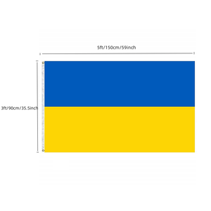 <span class=keywords><strong>Bandera</strong></span> de <span class=keywords><strong>Ucrania</strong></span> de 3' x 5', Banderas Nacionales Ucranianas, <span class=keywords><strong>Bandera</strong></span> Azul y Amarilla Multicolor, Impermeable con Cabezal de Lona - Product Image 6