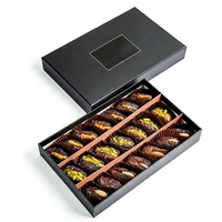 Boîte cadeau en papier personnalisée en gros avec tiroir coulissant pour chocolats, dates, avec insert