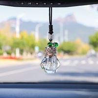 Flacon vide de parfum d'ambiance pour voiture, diffuseur de parfum pour climatiseur, pendentif en cristal, artisanat, décoration automobile