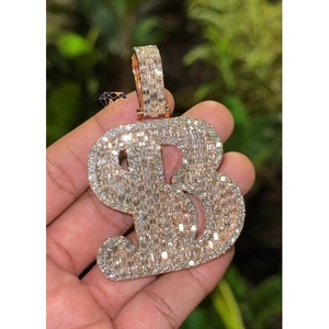 Direct Factory Supply Moissanite Engagement Pendant Suitable For Wedding Events Engagement Functions Available At Best Price - Product Image 1