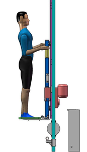 सिंगल मैन ऑटो चढ़ाई नि: शुल्क मंच लिफ्ट के लिए पवन ऊर्जा टरबाइन CF120 - Product Image 3