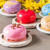 8 Hohlraum runde Form Silikon Kuchen form zum Backen Dessert Eis Mousse Schokoladen trüffel Gummi Oblate Form Seifen form