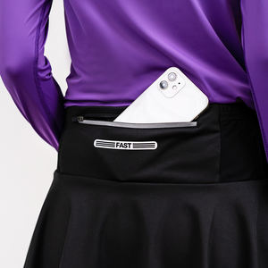 Leggings ligeros con falda diseñados para la danza con secado rápido y secado rápido - Product Image 6