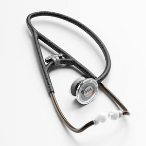 Tubo de impresión clínica personalizada cardiología Acero inoxidable Binaural tubo clínico estetoscopio piezas al por mayor estetoscopio de doble cabeza - Product Image 2