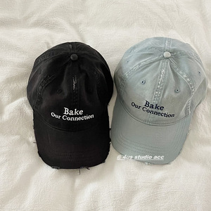 Bake Our Connection Baseball Cap Light Blue Cotton Unisex Sunshade <b>Hat</b> Spring <b>Summer</b> - Product Image 3