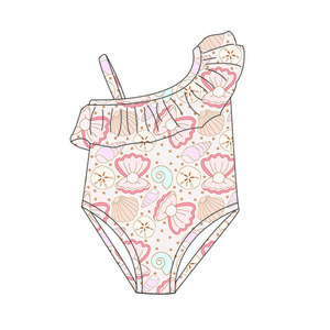 Personalizado surf verano playa sin mangas Niña bebé moda trajes de baño niños recién nacidos niñas al por mayor traje de baño de una pieza - Product Image 3