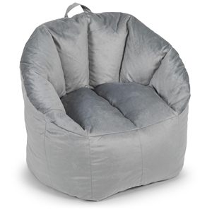 Sillón Puff para Niños, Adolescentes y Adultos, Duradero, Fácil de Limpiar, Mezcla de Nailon y Poliéster Azul Marino, Ligero, Recargable, Funda para Sillón Puff - Product Image 2