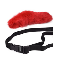 Vente en gros d'articles de mode de haute qualité, queues de renard et de loup en fourrure véritable, accessoires de costume pour Halloween, cosplay, fête, queues de chats et de renards