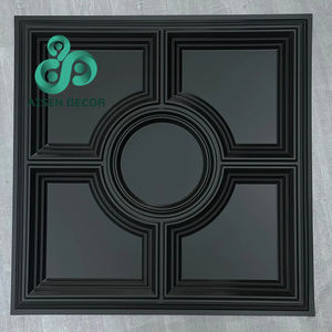 AISEN dekorasi klasik 50*50 Cm desain Pvc bahan Panel dinding modis hotel dekorasi Interior putih 3d Panel dinding Pvc - Product Image 1