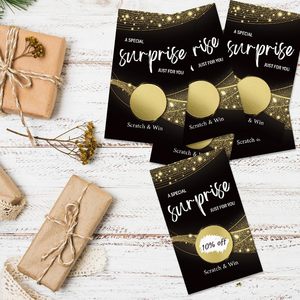 Scratch Off thẻ trò chơi cho bài bạc bên sinh nhật đảng ủng hộ kinh doanh khuyến mãi khách hàng phần thưởng dám thẻ - Product Image 1