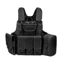 Gilet tactique J.SH 900D en tissu Oxford nylon haute qualité résistant à l'usure, uniforme d'entraînement extérieur, capacité 20-36L, unisexe, lesté