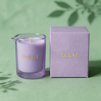 Vente en gros de pots à bougies en verre soufflé à la main noir mat avec bec verseur, 10oz, 12oz, 14oz, pour bougies de massage et fournitures de marquage