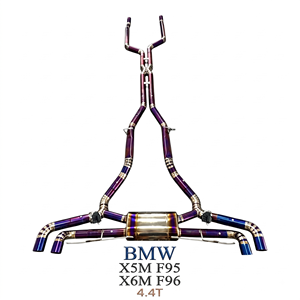 ระบบท่อไอเสียแบบ Catback วาล์ว Vortex Purple Burnt Titanium สำหรับ BMW X5M F95 X6M F96 4.4T ปี 2020-2025 ระบบจูนแบบติดตั้งได้โดยตรง - Product Image 1