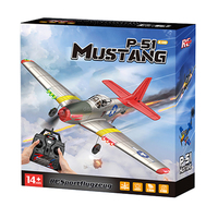 Avion de chasse RC P51 Mustang 2.4G 4CH 3D6G en mousse EPP avec gyroscope