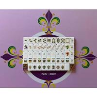 Juego de Fichas de Mahjong Americanas de Acrílico de 2 Capas con Purpurina Morada, Diseño Personalizado de Lujo de Mac Miller Laissez Les Bons Temps Rouler, Venta al Por Mayor