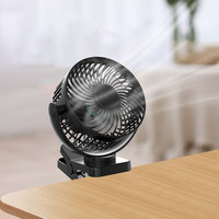 12000mAh Batterie Extérieur Clip-on Poussette Ventilateur Charge Bureau Table Usb Portable Rechargeable 6 Pouces Clip Ventilateur Avec Power Bank
