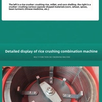 Broyeur de Balles de Riz Automatique Compact et Multifonctionnel pour Usage Agricole et Domestique avec Moteur, Tamis et Composants Essentiels
