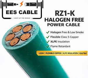 Câble EES RZ1-K Gummikabel H07RN-F Câble d'alimentation flexible en caoutchouc 5x50mm2 450/750V Câble industriel et de chantier pour l'Allemagne et l'Europe - Product Image 1