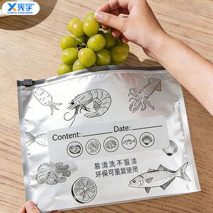 Sacs de conservation en aluminium refermables de qualité alimentaire, étanches, pour viande, fruits de mer, fruits et légumes - Product Image 3