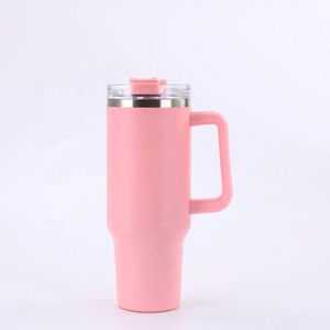 <b>Large</b> Capacity 40OZ Stainless Steel Tumbler Thermal Bottle Double Vacuum Keep Cold Thermos <b>Cup</b> with Handle and Straw Lid - Product Image 5