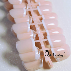 24 pièces <span class=keywords><strong>Rose</strong></span> Nu Blanc Français Faux Ongles Squoval Carré Faux Faux Ongles Couverture Complète Porter Doigt nail Art Conseils - Product Image 5