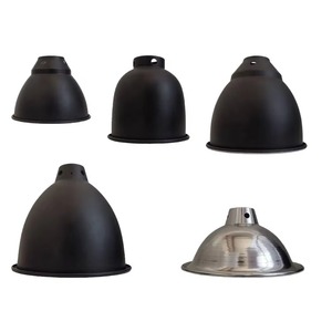 Abat-jour rond en aluminium classique de 5,5 pouces à haute réflectivité pour terrariums et enclos pour reptiles GZMC - Product Image 1