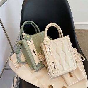 2023 Best Seller Versatile <b>Small</b> Crossbody Biscuit Bag Handheld PU with Vintage Chains Letter Decoration for Summer Fashion - Product Image 5