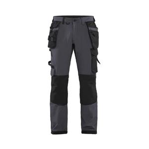 BLAKLADER - 152216459699C150 Pantalones artesanos 4-Way stretch Gris medio/Negro-PANTALONES DE TRABAJO EAN 7330509723647 - Product Image 1