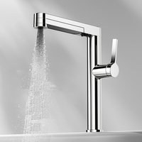 Robinet mélangeur multifonctionnel moderne en alliage de zinc, à poignée unique et à trou unique, résistant aux rayures et de haute qualité, pour cuisine et salle de bain