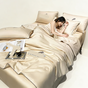 Home Bedding High Quality Washed Cotton Quilt Skin Friendly Durable European American Style - Product Image 2