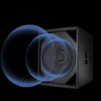 Bekboes Série XS, haut-parleur actif professionnel de 15 pouces, subwoofer de grande puissance avec module d'amplification