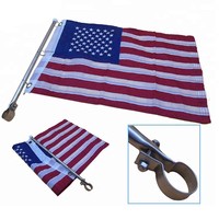 Marina de la venta caliente de la bandera americana del personal de acero inoxidable montaje carril barco púlpito personal con precio de fábrica para el yate barco bote
