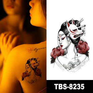 Fácil de aplicar hermosas <span class=keywords><strong>mujeres</strong></span> <span class=keywords><strong>desnudas</strong></span> Sexy Geisha tatuaje a prueba de agua pegatinas temporales - Product Image 3