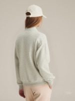 Sweat-shirt à capuche zippé pour homme, décontracté, uni, en molleton, ample, long, en coton tricoté, pour l'automne