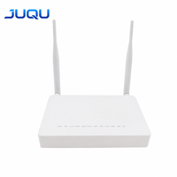 JUQU ONU ONT GPON F609 V3.0 Bekas Hemat Biaya, 4FE WiFi 300Mbps 2.4GHz 5dBi SC UPC Peralatan Fiber Optik FTTH Modem Rumah