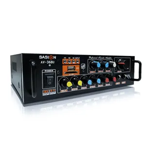 AV-368U power stereo home theatre system mixer BT/USB/SD/MMC audio ECHO/HI-FI AROUND SOUND professional amplifier