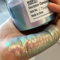 Poudre de pigment caméléon à effet chromatique, effet aurore, sirène irisée, pailletée