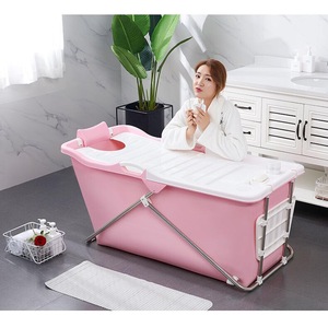 <span class=keywords><strong>Baignoire</strong></span> <span class=keywords><strong>pliable</strong></span> portable et élégante en plastique écologique pour les pieds, <span class=keywords><strong>avec</strong></span> couvercle et drain d'angle, pour adultes - Product Image 4