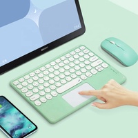 Mini Kablosuz BT Klavye Tablet için Şarj Edilebilir İspanyolca Klavye ve Mouse ipad Kombosu Dizüstü Bilgisayar için